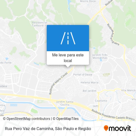 Rua Pero Vaz de Caminha mapa