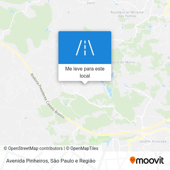 Avenida Pinheiros mapa