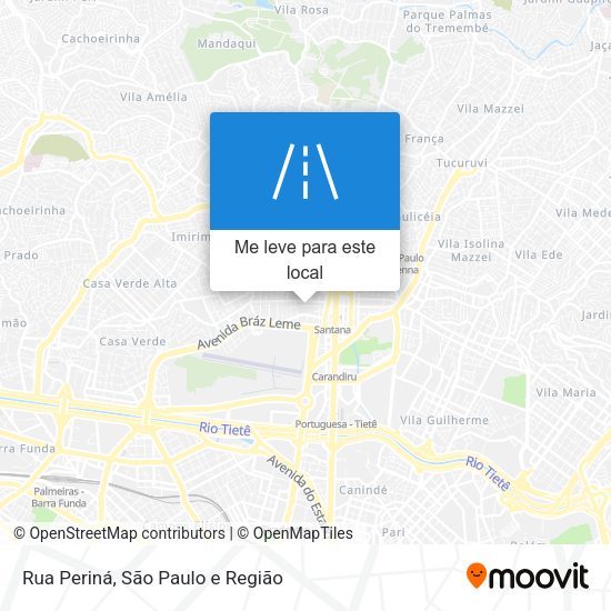 Rua Periná mapa