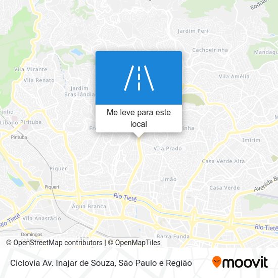 Ciclovia Av. Inajar de Souza mapa