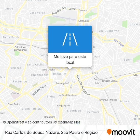 Rua Carlos de Sousa Nazaré mapa