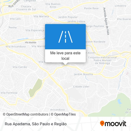 Rua Apadama mapa