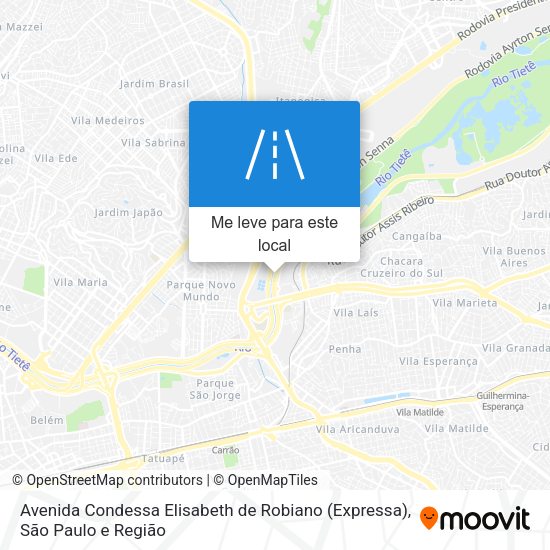 Avenida Condessa Elisabeth de Robiano (Expressa) mapa