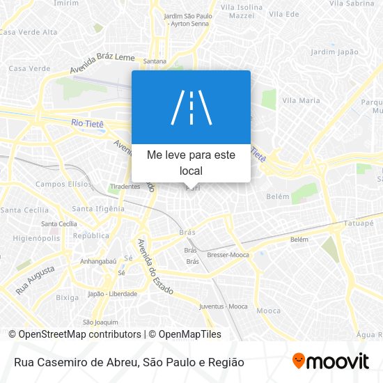 Rua Casemiro de Abreu mapa