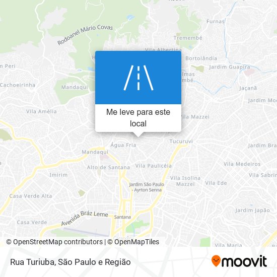 Rua Turiuba mapa