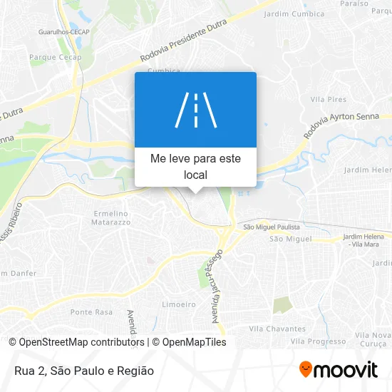 Rua 2 mapa