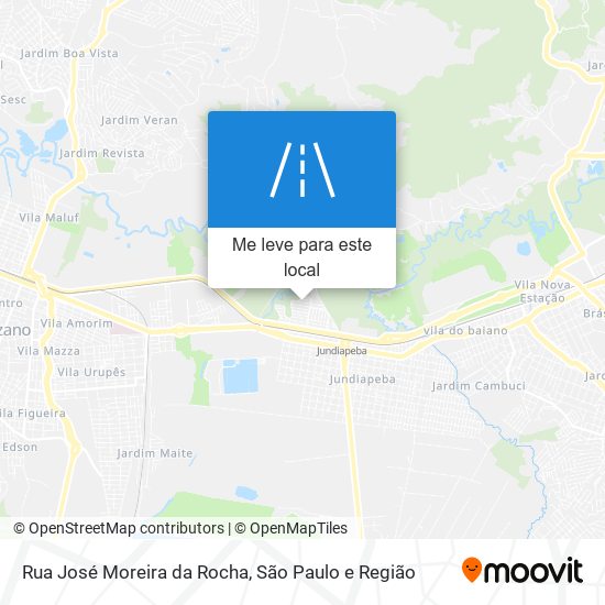 Rua José Moreira da Rocha mapa