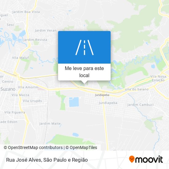 Rua José Alves mapa