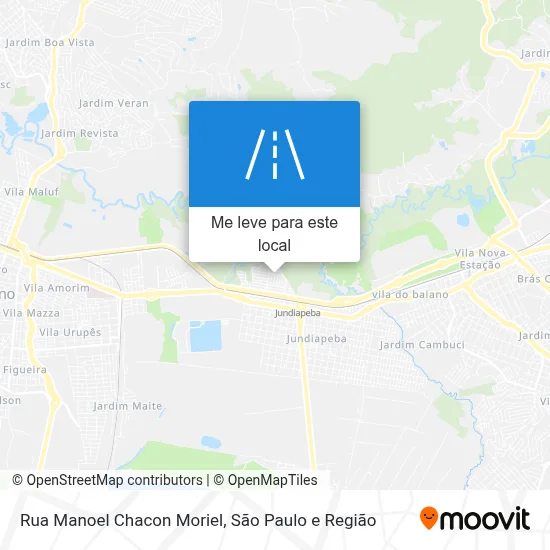 Rua Manoel Chacon Moriel mapa