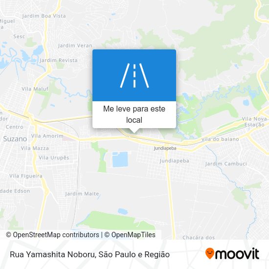 Rua Yamashita Noboru mapa