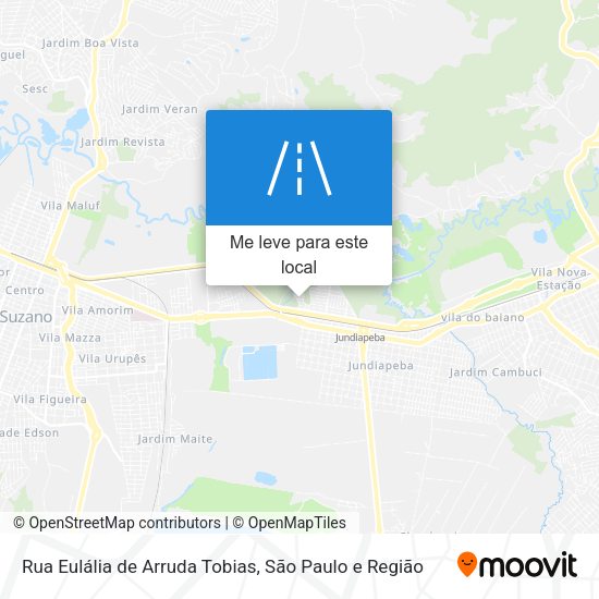 Rua Eulália de Arruda Tobias mapa