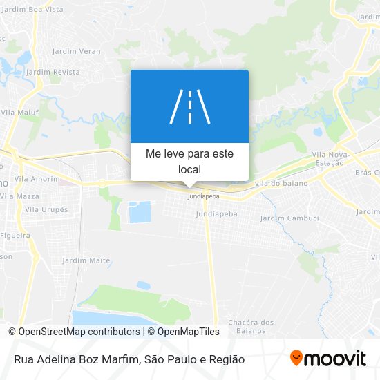 Rua Adelina Boz Marfim mapa