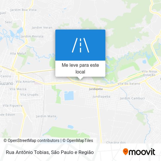 Rua Antônio Tobias mapa