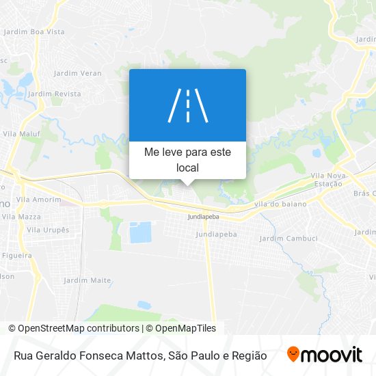 Rua Geraldo Fonseca Mattos mapa