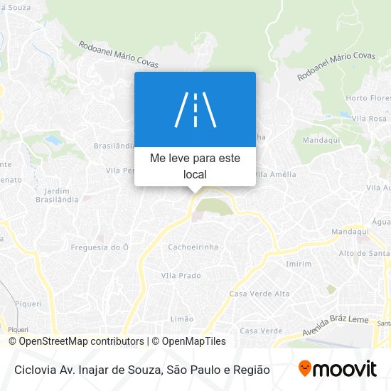 Ciclovia Av. Inajar de Souza mapa