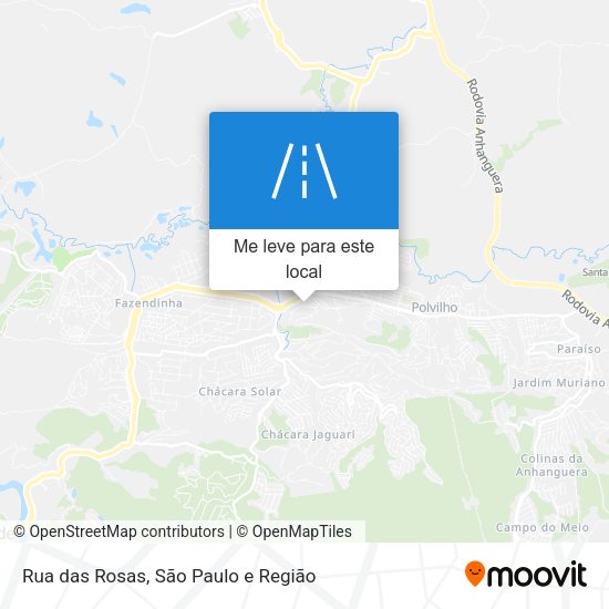 Rua das Rosas mapa
