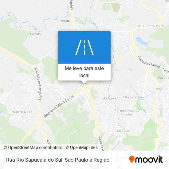 Rua Rio Sapucaia do Sul mapa