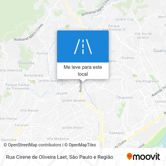 Rua Cirene de Oliveira Laet mapa