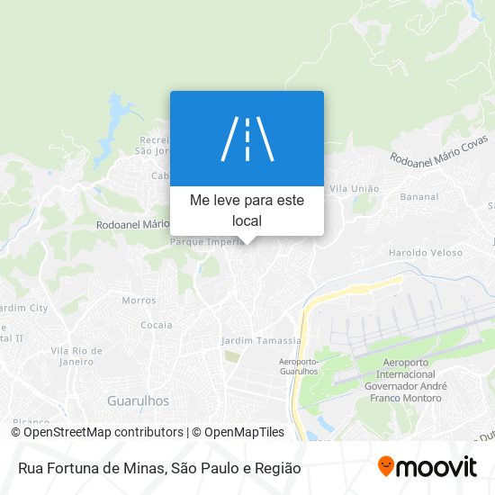 Rua Fortuna de Minas mapa