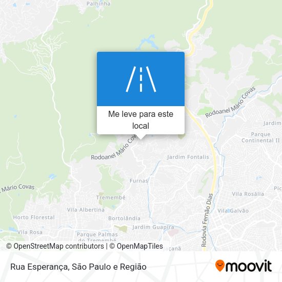 Rua Esperança mapa