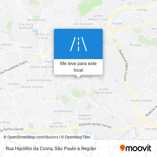 Rua Hipólito da Costa mapa