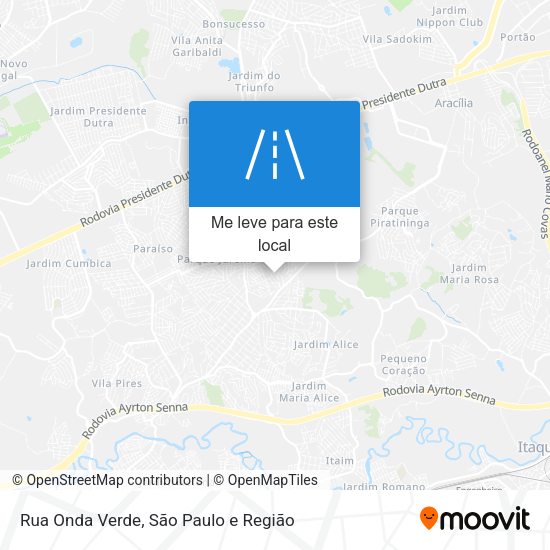 Rua Onda Verde mapa