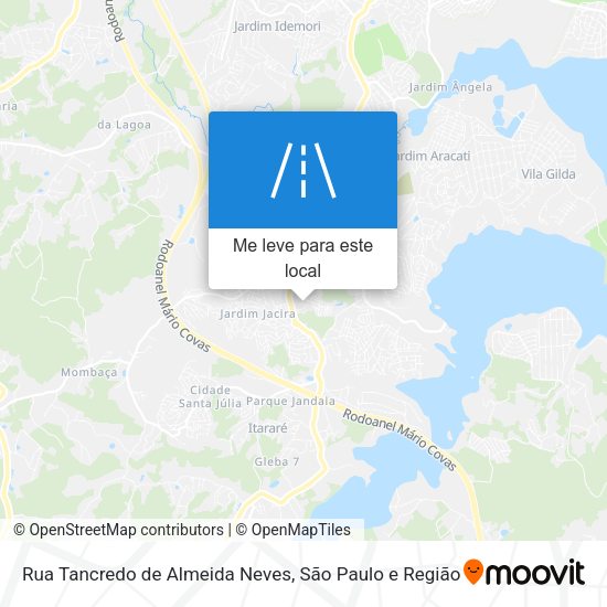 Rua Tancredo de Almeida Neves mapa
