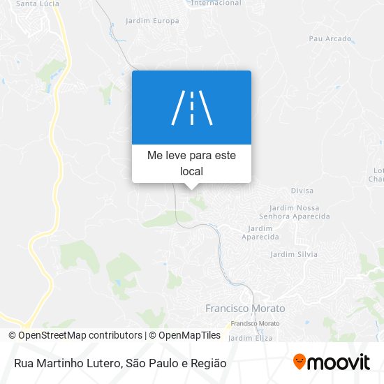 Rua Martinho Lutero mapa