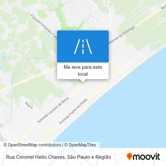 Rua Coronel Helio Chaves mapa