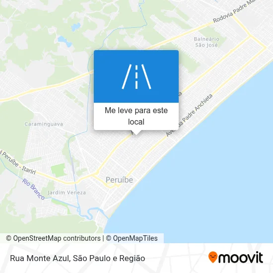 Rua Monte Azul mapa