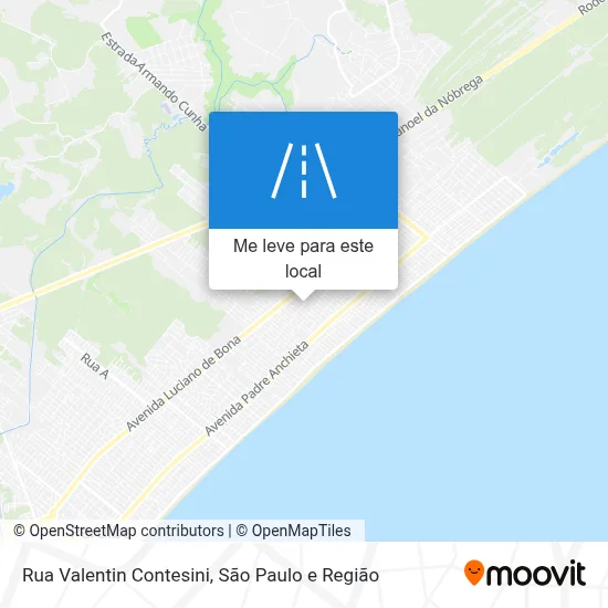 Rua Valentin Contesini mapa
