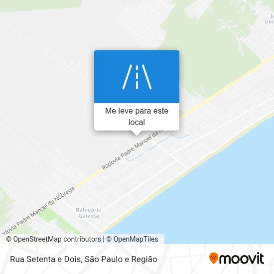 Rua Setenta e Dois mapa