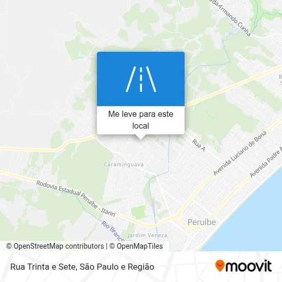 Rua Trinta e Sete mapa