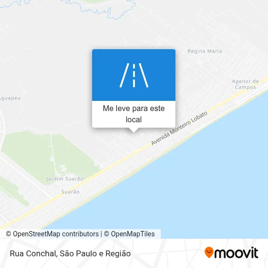 Rua Conchal mapa