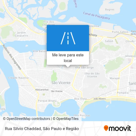 Rua Silvio Chaddad mapa