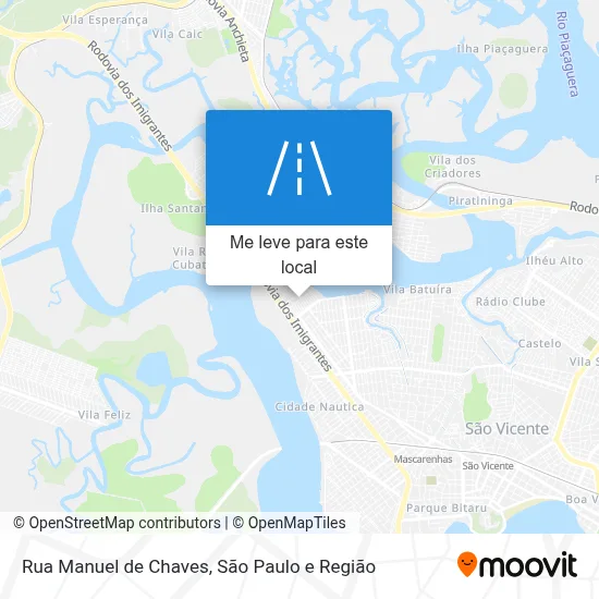 Rua Manuel de Chaves mapa