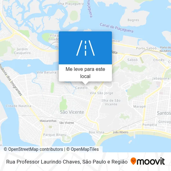Rua Professor Laurindo Chaves mapa