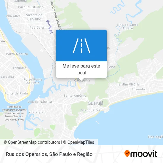 Rua dos Operarios mapa