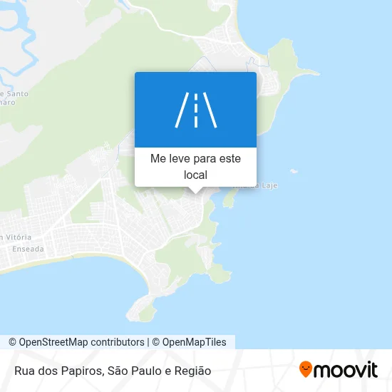 Rua dos Papiros mapa