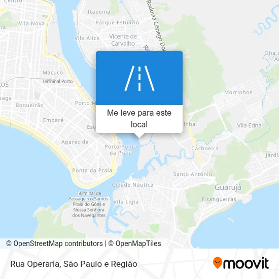 Rua Operaria mapa