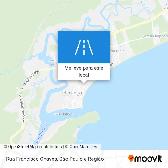 Rua Francisco Chaves mapa