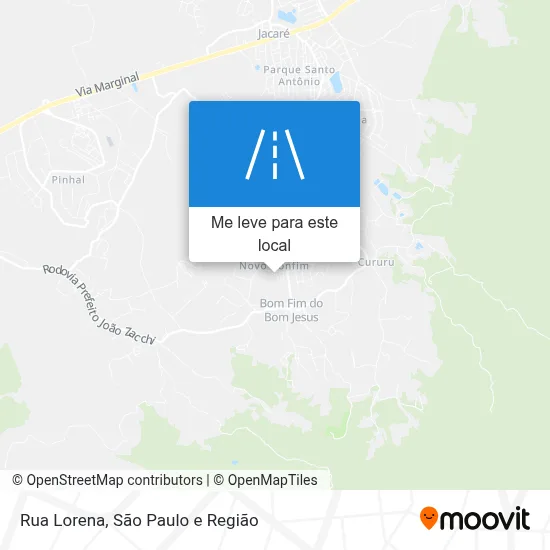 Rua Lorena mapa