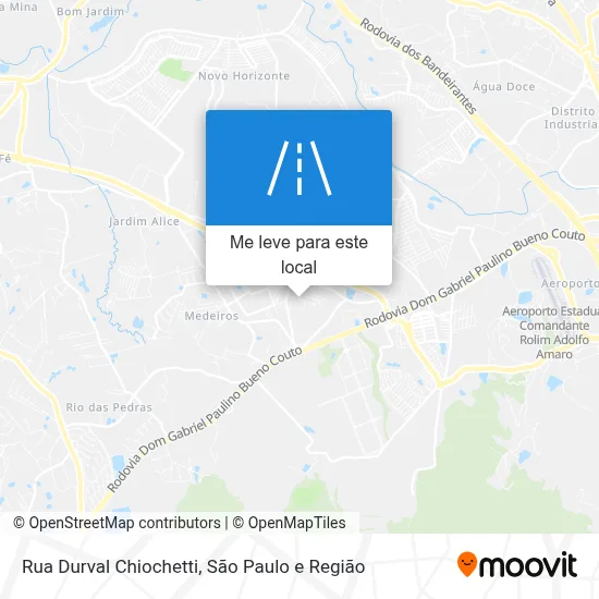 Rua Durval Chiochetti mapa
