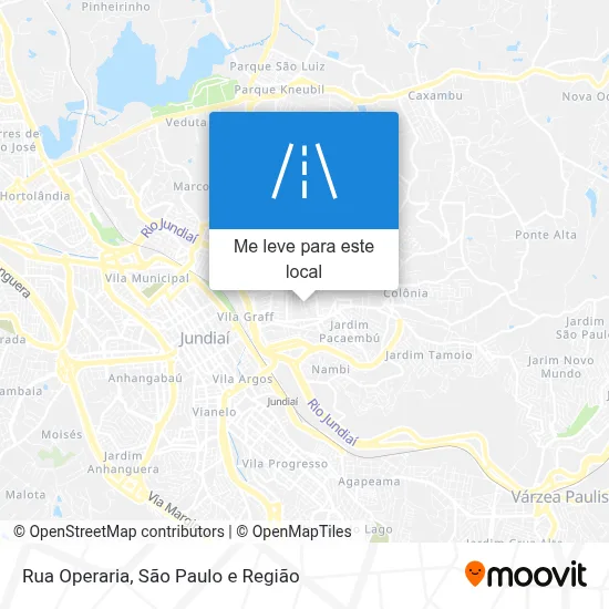 Rua Operaria mapa