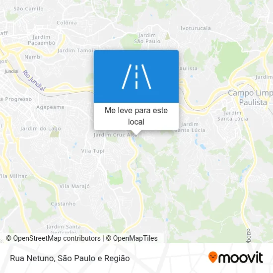Rua Netuno mapa