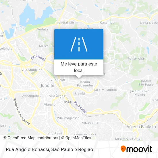 Rua Angelo Bonassi mapa