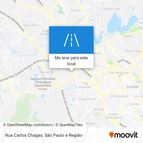 Rua Carlos Chagas mapa