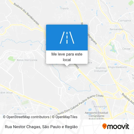 Rua Nestor Chagas mapa