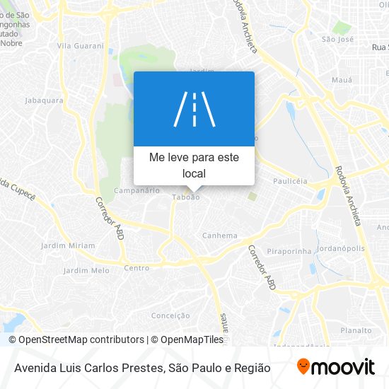 Avenida Luis Carlos Prestes mapa