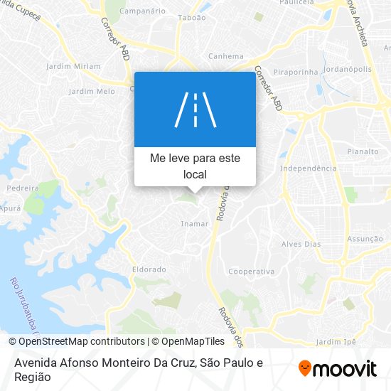 Avenida Afonso Monteiro Da Cruz mapa